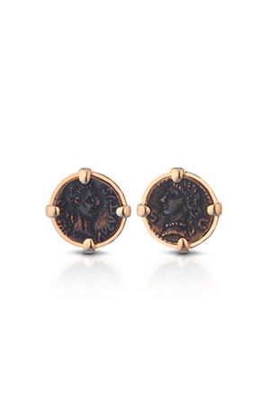 Pink silver coin earrings Angela Puttini Gioielli | OR117L-RBROSA